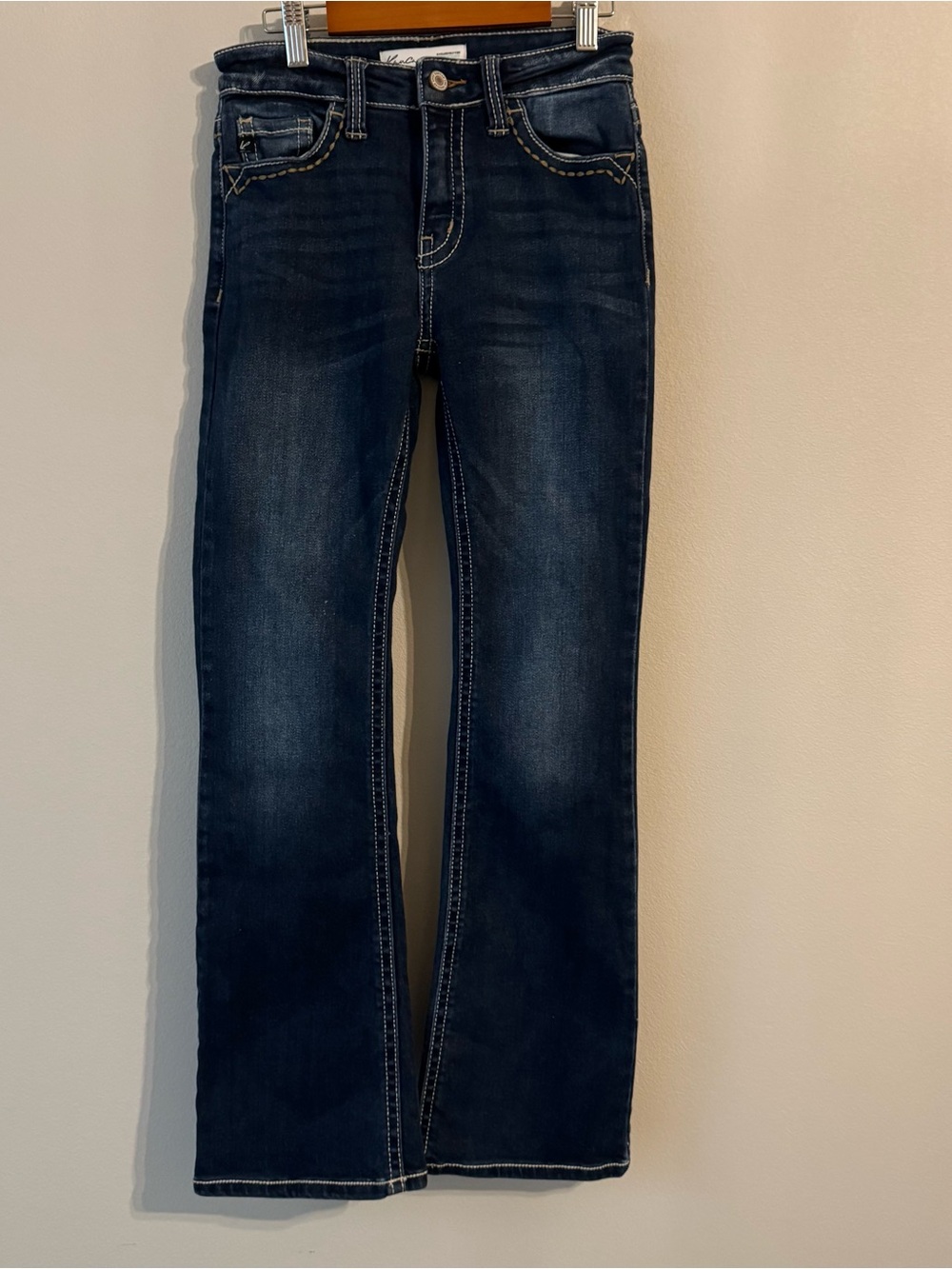 KanCan Dark Wash Bootcut Jeans Stretch Flattering 25/28